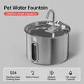 2.8L stainless steel automatic cat water fountain with bionic faucet and silent pump - Faucet-Style Fountain / 2.8L Capacity