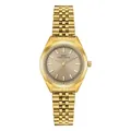 Elegante orologio da donna al quarzo dorato con cinturino in acciaio inossidabile - Quadrante a Raggiera Oro / Oro