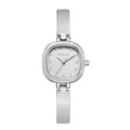 Montre-bracelet élégante à cadran carré argenté pour femme, bel accessoire de mode - Avec Boîte d'Origine / Gris éléphant