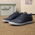 Scarpe da camminata blu navy con punta larga per uomo e donna, comfort a piedi nudi - 36 / Blu scuro