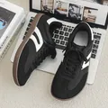 Unisex black wide-toe barefoot hiking shoes with white stripes and gum sole - 37 / Black