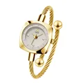 Reloj de pulsera GEDI para mujer en oro con esfera cuadrada y diseño minimalista - Gris Dorado