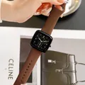 TICTOC brown silicone strap square face fashion watch for women and unisex - Dark Brown Strap Black Case (New)