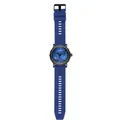 Reloj deportivo elegante para hombre con correa de silicona azul y esfera de océano - Estilo de Textura de Océano Azul (AT-S0028) / Correa Azul Caja Gunmetal