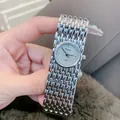 Elegant silver Dinimi quartz watch featuring a unique multi-link bracelet design - Silver Gray
