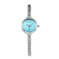 Orologio al quarzo da donna GUOU con cinturino a catena argento e quadrante celeste - Argento & Blu