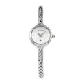 Elegante orologio da donna al quarzo in argento con cinturino a catena - Argento Bianco