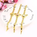 Eleganti orologi al quarzo con bracciale a cuore color oro da donna, vari colori del quadrante - Oro con Quadrante Rosa