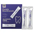 20 tragbare violette Mundspülbeutel für sanfte Aufhellung und langanhaltenden Atem - Verbesserte Verpackungsversion / 20 Stück/Packung / Lila