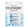 FLEXQW natural mint scented nasal stick inhaler set of 3 for instant refreshing relief - Mint Scented / 3pcs / Blue