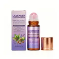 Lavendel-Rizinusöl mit Rosenquarz-Roller zur intensiven Hautpflege 50ml Flasche - Lavendel-Rizinusöl (Quarzroller)