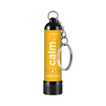 Draagbare gele Calm Aroma Stick neusinhalator met een zeer stevige sleutelhanger - Sinaasappelsmaak