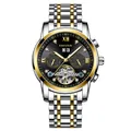Kimsdun automatisch mechanisch horloge met tourbillon skelet voor heren in goud en zilver - Tweekleurig Goud Zwart