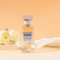 Elegant 50ml Gabrielle women's eau de parfum perfume in glass spray bottle with white roses - Ghana Evening Dress / 50ml