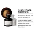 Sandalwood Nocturne Duftdiffusor Öl in eleganten schwarzen und klaren Glasflaschen - Sandelholz-Nocturne