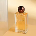 Parfum floral élégant Dignife pour femme en flacon de verre strié de 50 ml avec bouchon sphère - 50ml / Parfum Miroir de la Liberté