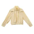 Soft yellow lightweight loose-fit hooded sun protection jacket for women summer wear - S / Tops / Milk Yellow