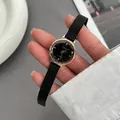 Elegant GEDI women's watch with black mesh strap and rose gold case - Black Dial Rose Gold Case Black Mesh Band / Black