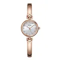 Elegant GEDI rose gold women's watch featuring mother of pearl dial and bracelet band. - Rose Gold Case White Mother of Pearl Dial Rose Gold Band