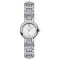 GEDI vintage ethnic style women's bangle watch with colorful stones and mother of pearl dial - Colorful Macaron Cat Eye