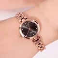 Elegante orologio da donna GEDI con cinturino in acciaio oro rosa e quadrante grigio - Cassa Oro Rosa Quadrante Nero