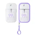 Spray all'alcol KORMESIC 50ml alla lavanda con custodia in silicone viola e gancio - Lavanda / 50ml / Custodia in Silicone Viola