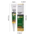 KORMESIC licorice root revitalizing eye cream 20g tube with detailed product dimensions - Licorice Root Eye Cream (20g)