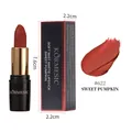 KORMESIC soft mist matte lipstick shade #622 Sweet Pumpkin with product dimensions - Sweet Pumpkin (#622) / 3.8g Pack / Pumpkin Orange