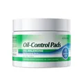 KORMESIC salicylic acid oil-control facial cleansing pads in a green and white jar - Salicylic Acid Oil Control Pads / 50 Pieces