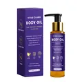 Vue détaillée de l'huile corporelle VITAE CHARM 100ml avec sa boîte d'emballage - Huile Corporelle de Luxe / 100ml
