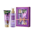 KORMESIC Body Cream and Fragrance Mist Gift Set in Elegant Purple Festive Packaging - Romantic / 120ml Mist + 100g Cream Set / Purple