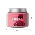 KORMESIC Rose Körper- und Gesichtspeeling 300g Tiegel mit Abmessungen 8,1x6,9x8cm - Rose / 300.00g