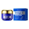 KORMESIC Omega-3 and Ceramide facial cream in a premium 50g blue jar with gold lid - Cream / Face Cream 50g