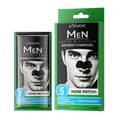 KORMESIC men's bamboo charcoal nose patch for deep pore cleansing and blackhead removal - 5 Strips/Box