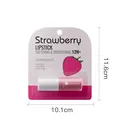 KORMESIC moisturizing strawberry lip balm lipstick with softening effect in pink card - Strawberry / 3g Pack