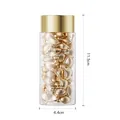 KORMESIC Facial Serum gold capsules in clear bottle with gold cap and size dimensions - Anti-Wrinkle / 0.5ml*90 Capsules