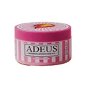 Adeus 300g heating body cream in pink striped jar for intensive skin treatment and massage - Heating Body Cream / Heating Body Cream 300g