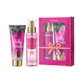 KORMESIC body care gift set featuring pink body cream tube and fragrance mist bottle - Temptation / 120ml Mist + 100g Cream Set / Pink