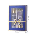 KORMESIC body cream and fragrance mist skincare gift set in elegant blue gift box - Dark Blue
