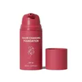 Premium color changing foundation liquid SPF 50 in 30ml pink bottle with pump dispenser - Flower Red Jar Color Changing Foundation / 30ml Pack