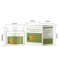 Almohadillas de limpieza iluminadoras cúrcuma y ácido kójico 50 unidades con medidas - Caja de 50 Discos (Algodón Ordinario) / 6.8 oz