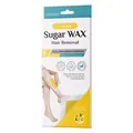 KORMESIC lemon sugar wax hair removal strips 6 sheets for smooth skin all skin types - Lemon Flavor / 6 Pairs/Box