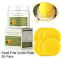 Gentle turmeric and kojic acid cleansing pads for brightening and glow, 50 pieces pack - 50-Count Boxed Cleansing Pads (Regular)