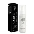 Luxe color changing liquid foundation with matching black box and white pump bottle - 50ml / Natural Color