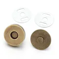 Cierres magnéticos de presión en bronce antiguo con arandelas para bolsos y abrigos - 1.8cm / Bronce antiguo