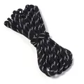 Cordino da polso per telefono bicolore bianco e nero con cinturino intrecciato resistente - Diametro 5mm / Nero + Bianco