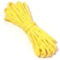 Cinturino da polso intrecciato giallo per telefono con accenti bianchi, cavo anti-smarrimento - Diametro 5mm / Giallo + Bianco