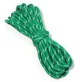 Cordino da polso intrecciato verde e bianco resistente per la sicurezza del cellulare - Diametro 5mm / Verde Erba e Bianco