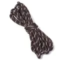 Cordino da polso per cellulare intrecciato marrone e bianco, cavo anti-smarrimento alla moda. - Diametro 5mm / Caffè Chiaro e Bianco