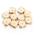 Botones magnéticos invisibles de 14 mm con forma de flor de ciruelo para bolsos - Rosa oro